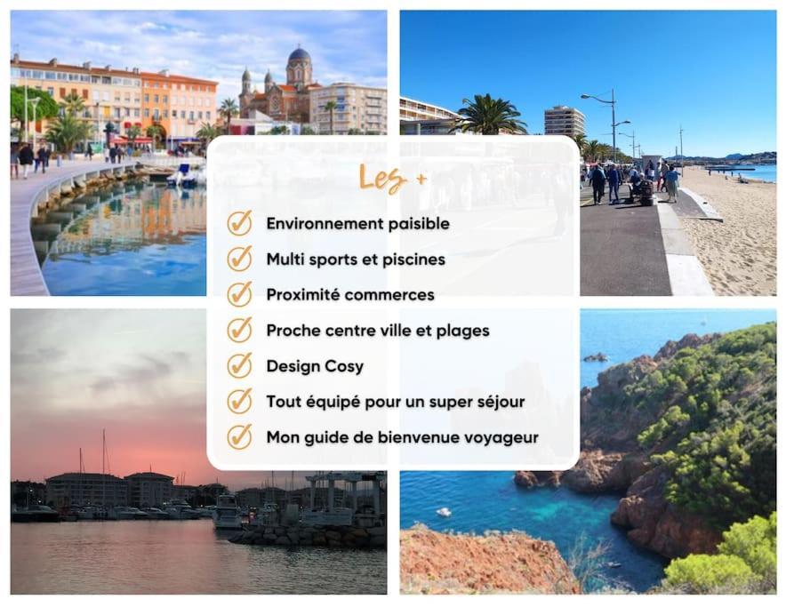 Ideal Saint Raphael Piscine Clim Parking Apartment Exterior foto